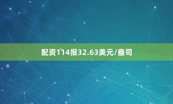 配资114报32.63美元/盎司